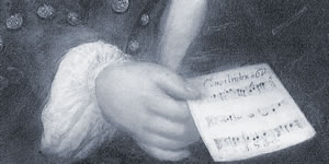 Detaill schilderij Hausmann van Bach